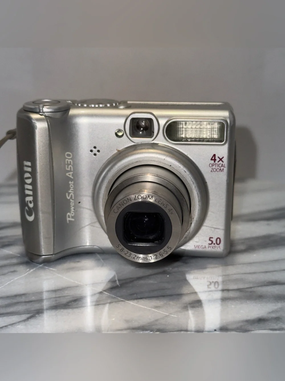 Canon PowerShot A530 5.0MP Digital Camera Silver | TESTED WORKING NICE